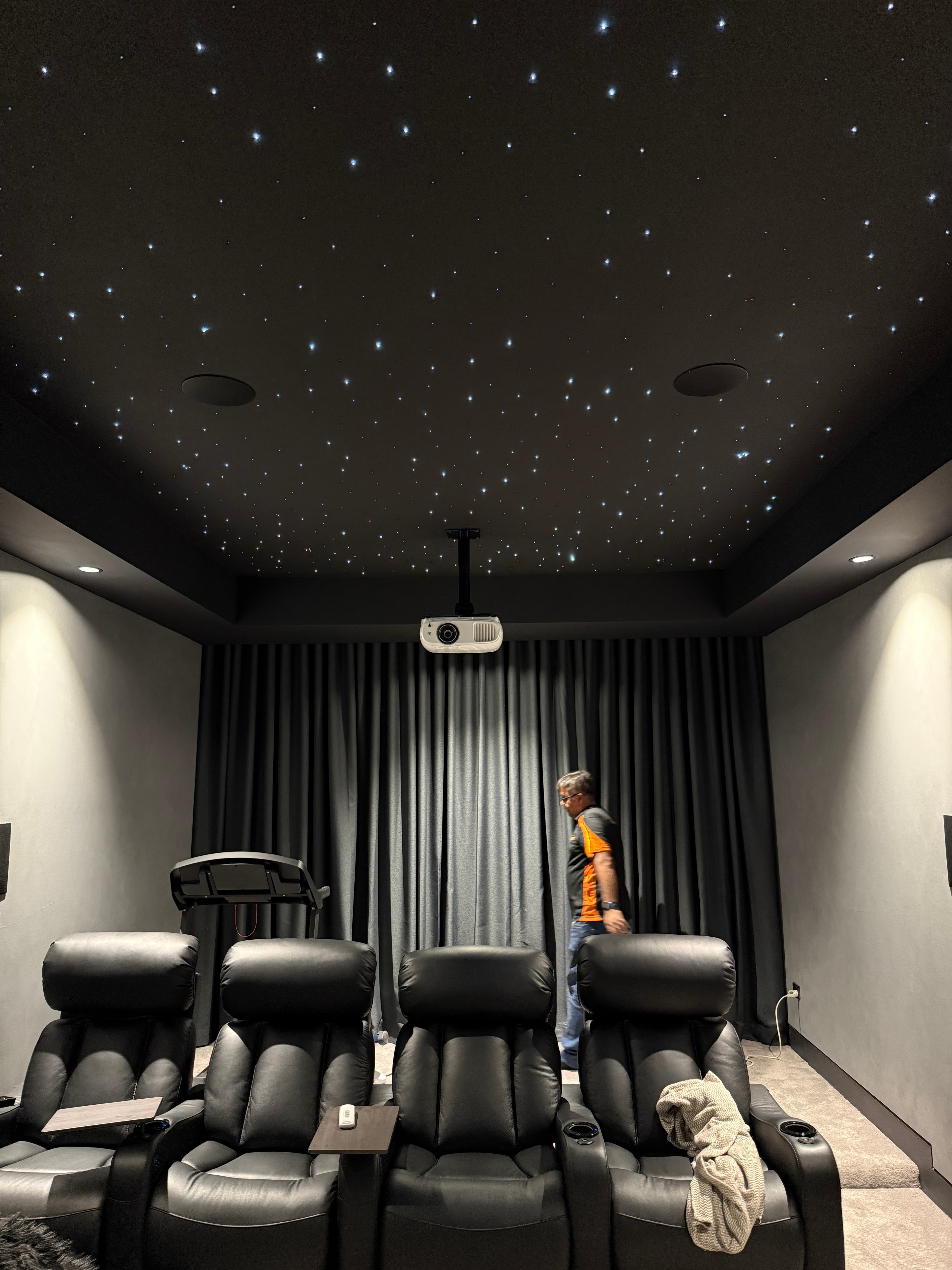 Acoustic Black Blockout Curtains in Kellyville, Sydney