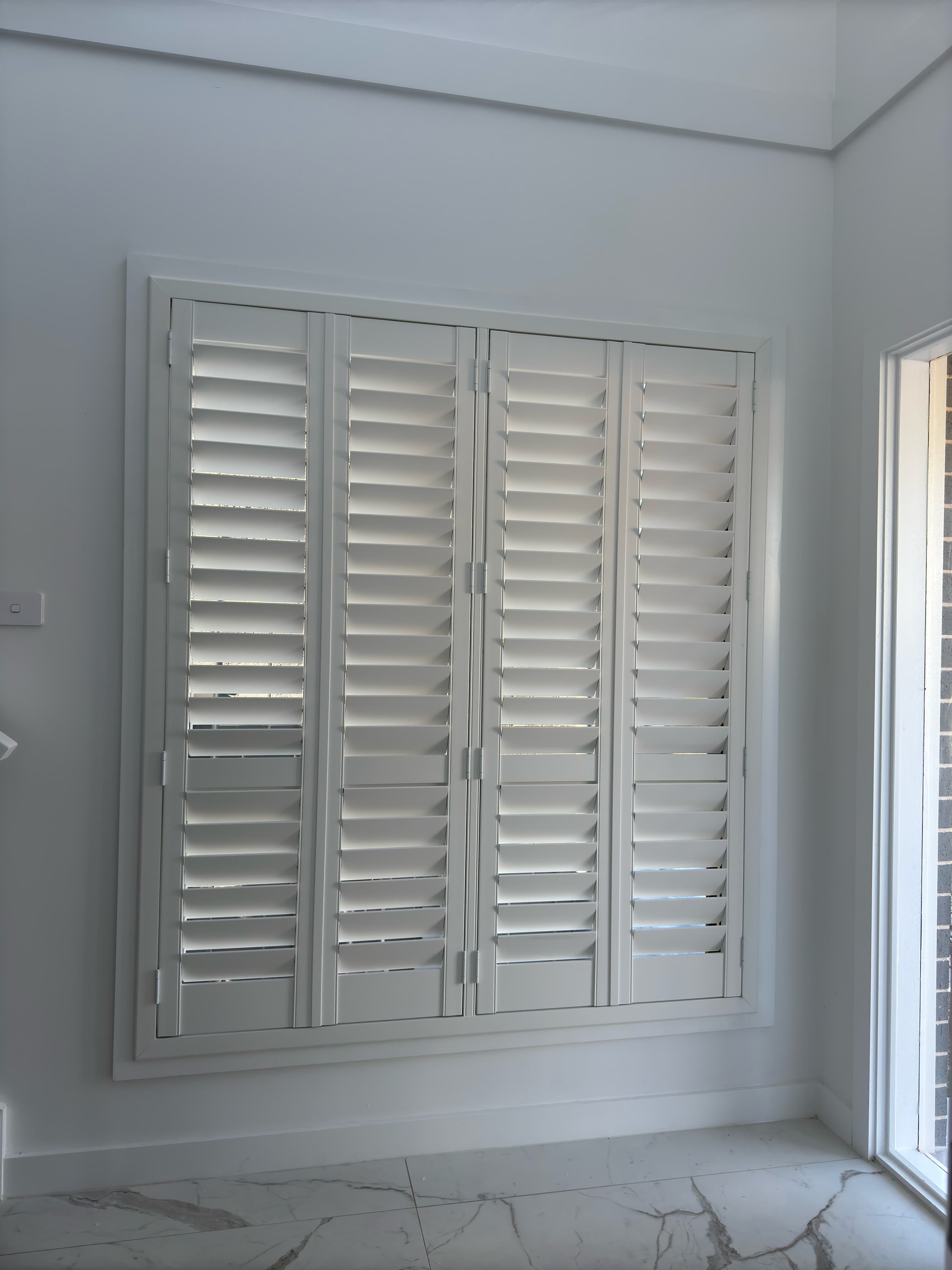 White PVC Plantation Shutters in Pennant Hills, Sydney