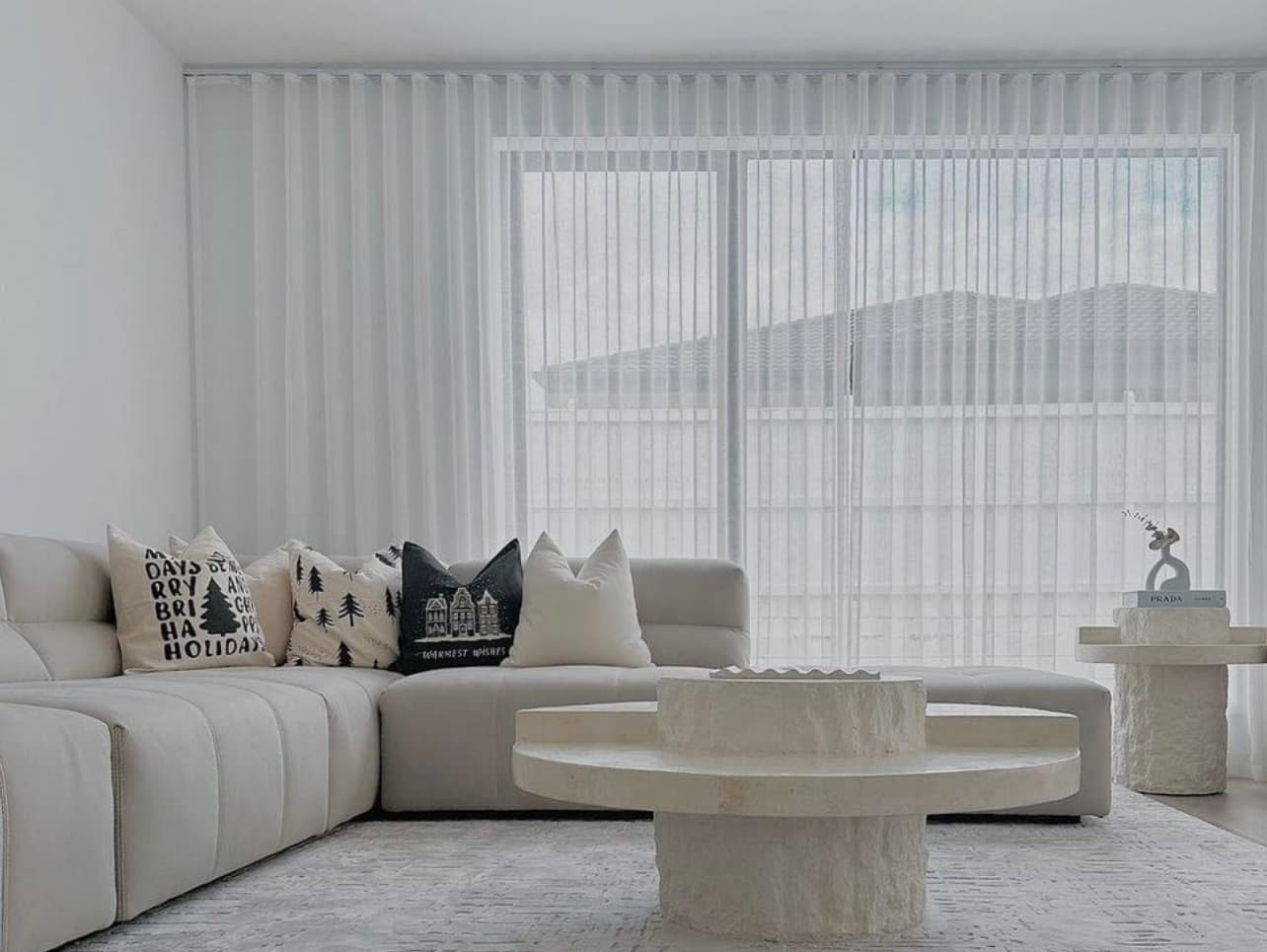 White Premium Sheer Curtains in Greystanes, Sydney