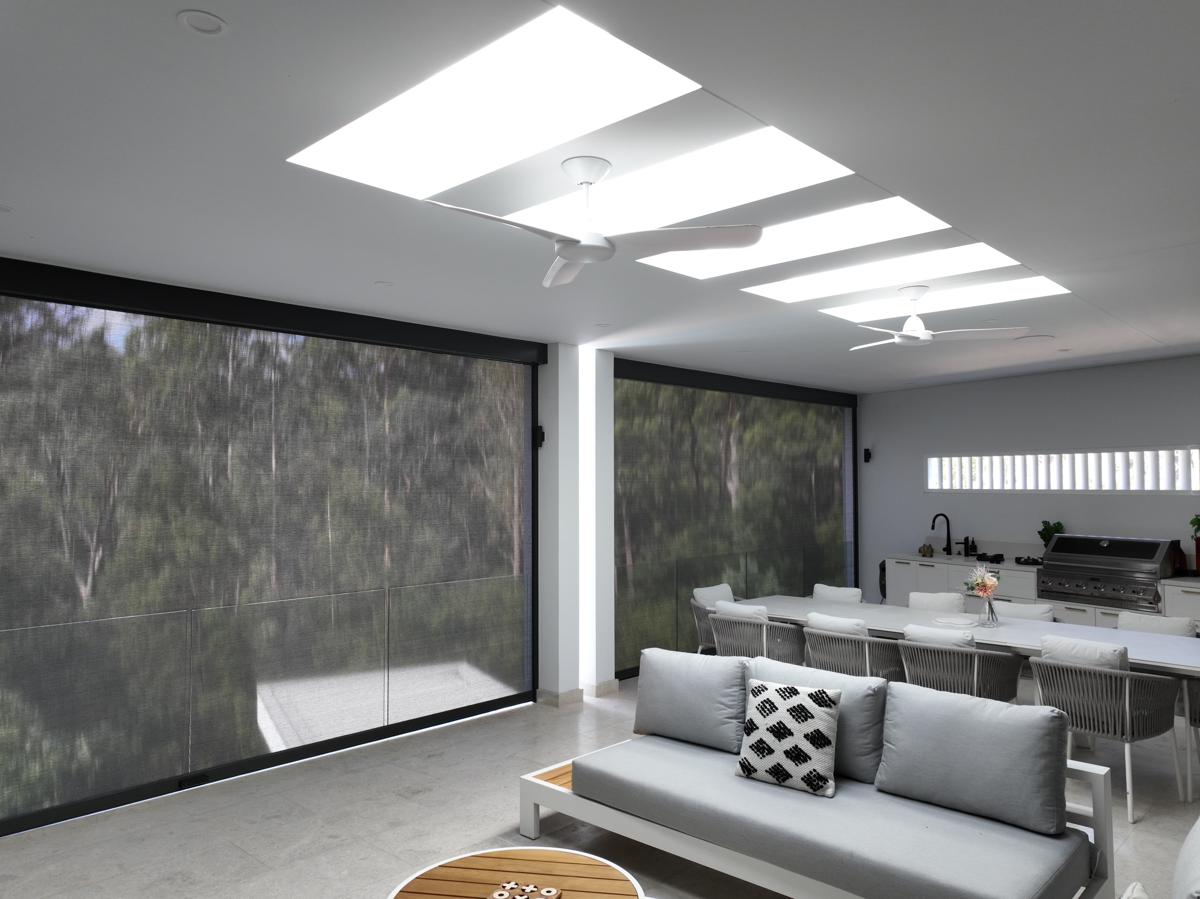 Monument Automated Zipscreen Outdoor Blinds in Kellyville, Sydney