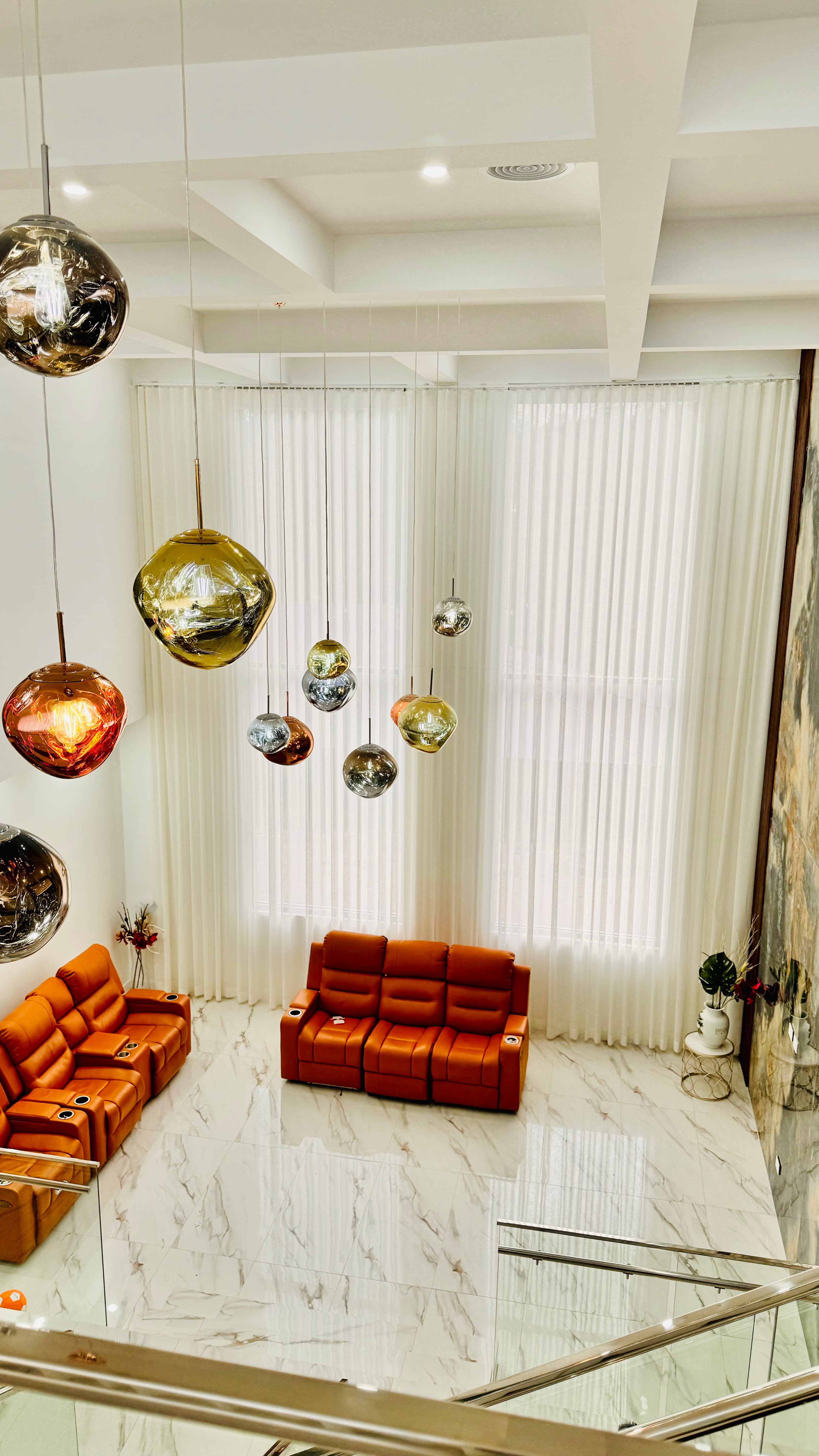 6 Metre High White Sheer Curtains in North Kellyville, Sydney