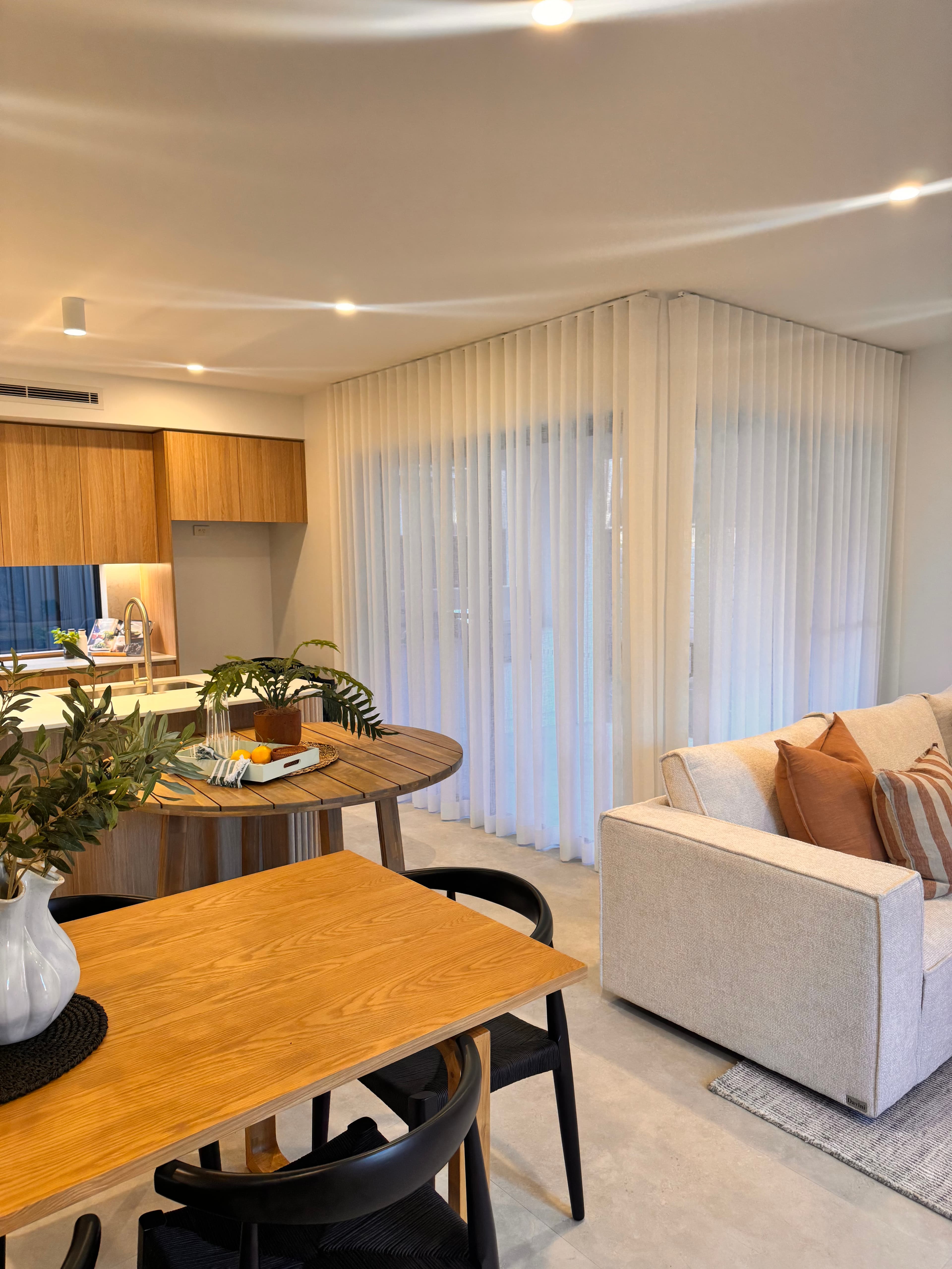 White Premium Sheer Curtains in Penrith, Sydney