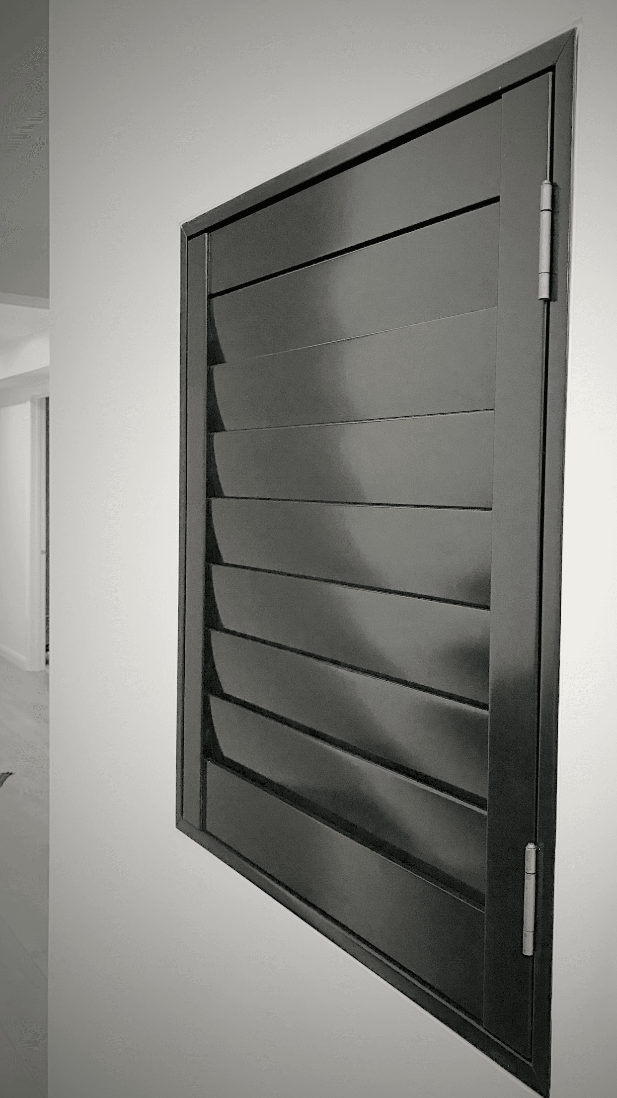 Black PVC Plantation Shutters in Pennant Hills, Sydney